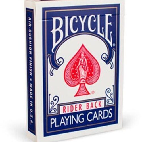 Bicycle karte rider back plave