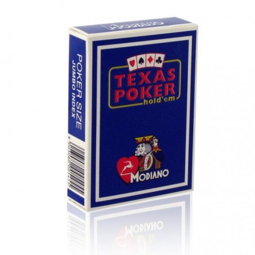 Igraće karte za poker MODIANO blue 100% plastica - JUMBO index