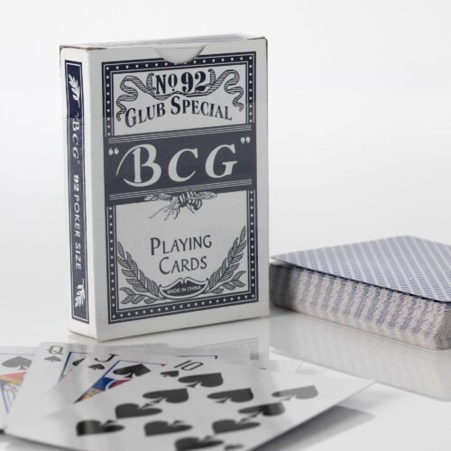 Igraće karte "BCG" poker size regular index - blue