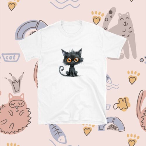 Seamless Pattern With Cute Funny Cats. Vector Illustration. It Can Be Print And Used As Wallpaper, Packaging, Wrapping Paper, Fabric And Etc.